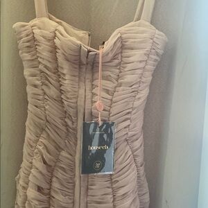House of CB Blush Ruched Dress